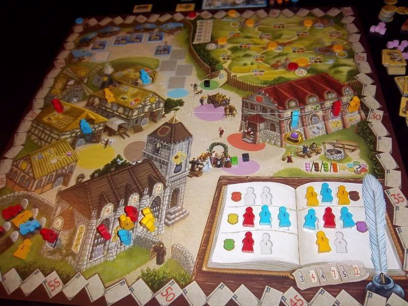 Le plateau final...la partie s'est arrêtée en raison du remplissage de la fosse commune.