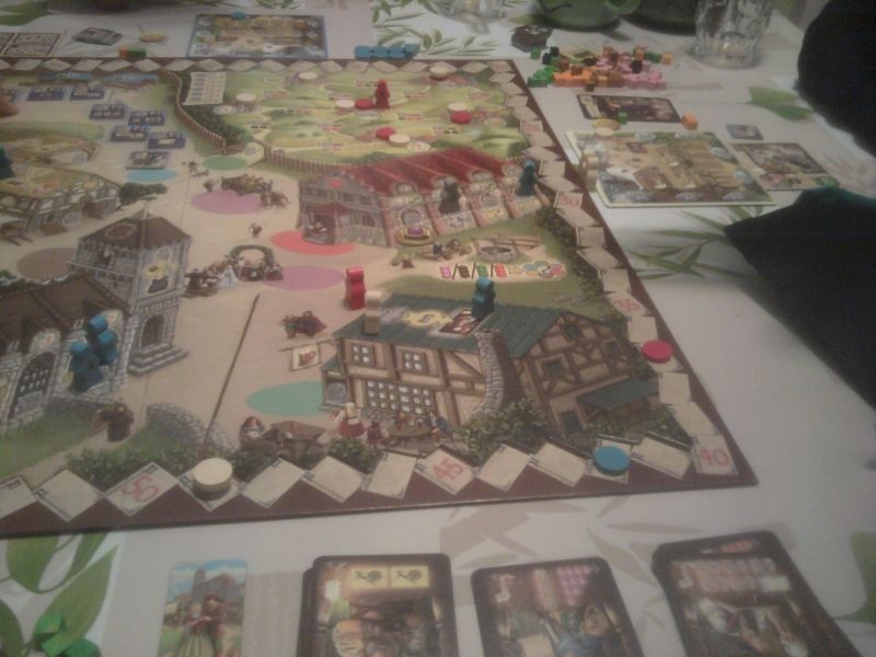 Piste des scores à la fin du jeu