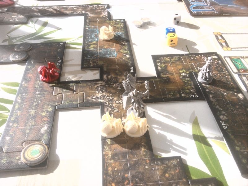 C'est parti, ce couard de magicien reste bien planqué pour invoquer sa pierre mystique.