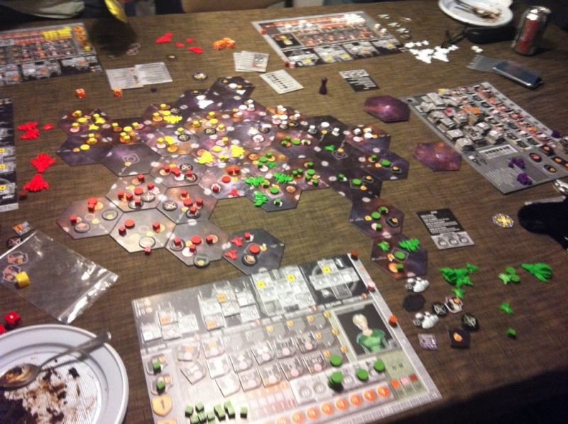 19. La table à la fin de la partie