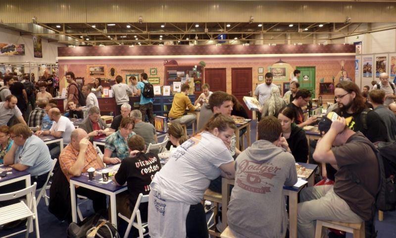 Pas mal de monde sur le stand de Morning Players