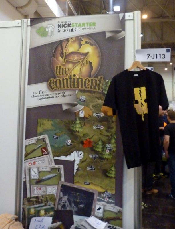 Le minuscule stand du protoype et kickstarter 7th continent