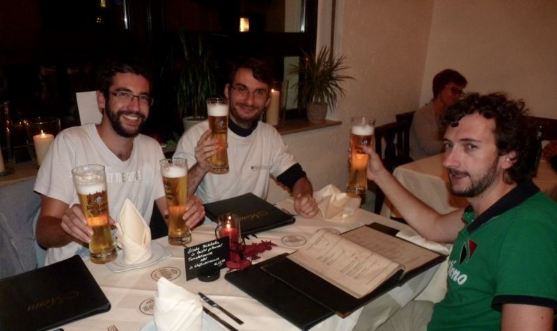 Un repos bien mérité avec de... petites bières ;)