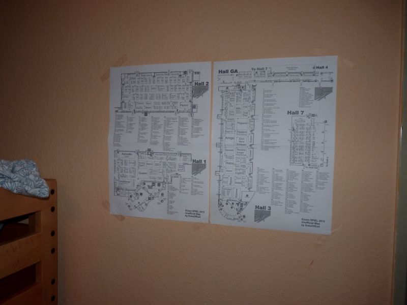 Le plan affiché à l'hôtel qui hantera nos nuits (et qu'on oubliera de retirer en partant).