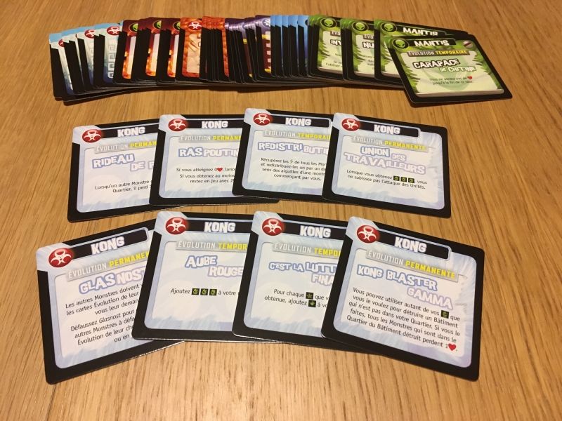 Les cartes "Evolution" pour King of New York