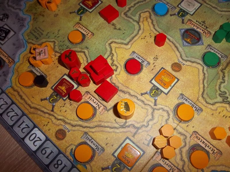 César et Ambiorix se font face dans le pays des Nerviens. Va y avoir de la casse...