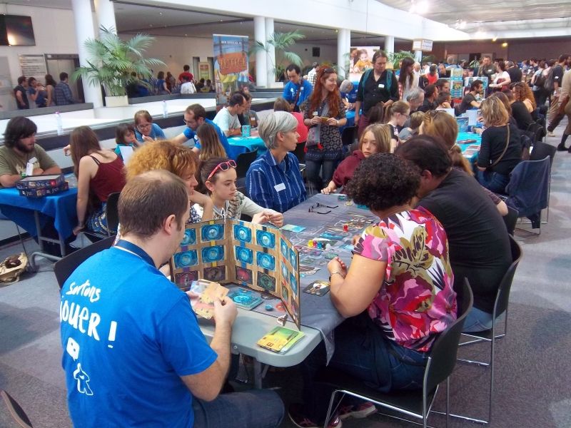 Comme l'an dernier, la table de Mysterium fut toujours occupée (avec même une liste d'attente).