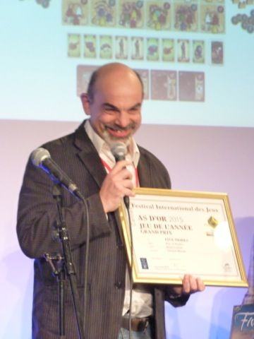 Bruno Cathala et son nouveau diplôme