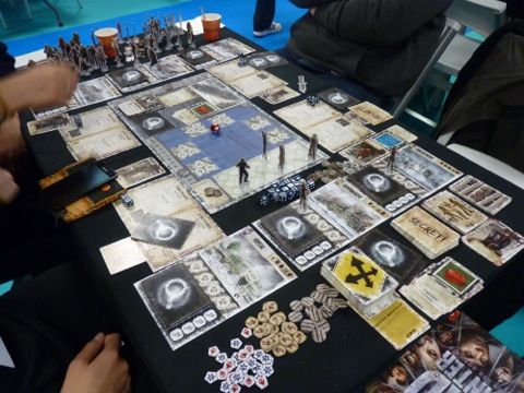 Une vue générale du plateau avant le désastre