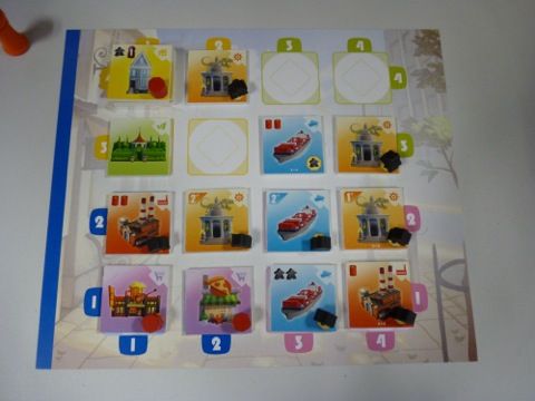 ma ville en fin de construction… je vais rater ma dernière tuile bleue :(