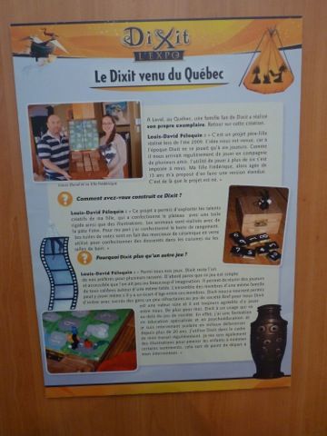 Louis-David Péloquin et sa fille, des québécois fan du jeu, ont réalisé un exemplaire unique de Dixit