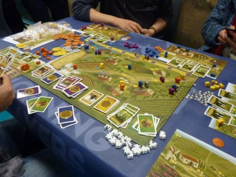 vue général du plateau en cours de partie