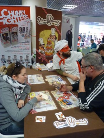 Pièces montées de Paul Guignard illustré par le joueur masqué chez Allumettes créations