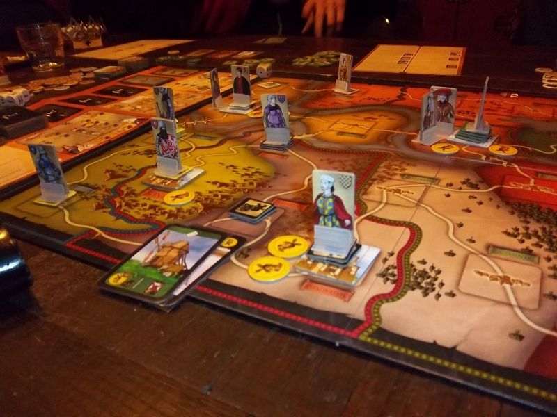 Le secteur le plus animé du plateau durant cette partie. Suite aux combats, les effectifs ont fondu...