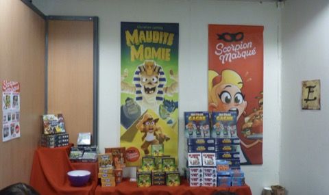 Le stand Le scorpion Masqué... L'accueil est toujours aussi sympathique (nouveau logo)