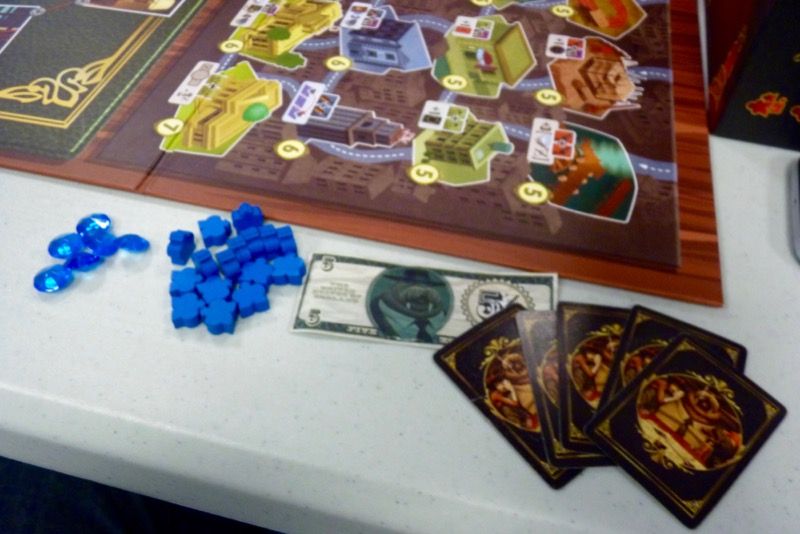 Mon set Up au début de la partie.