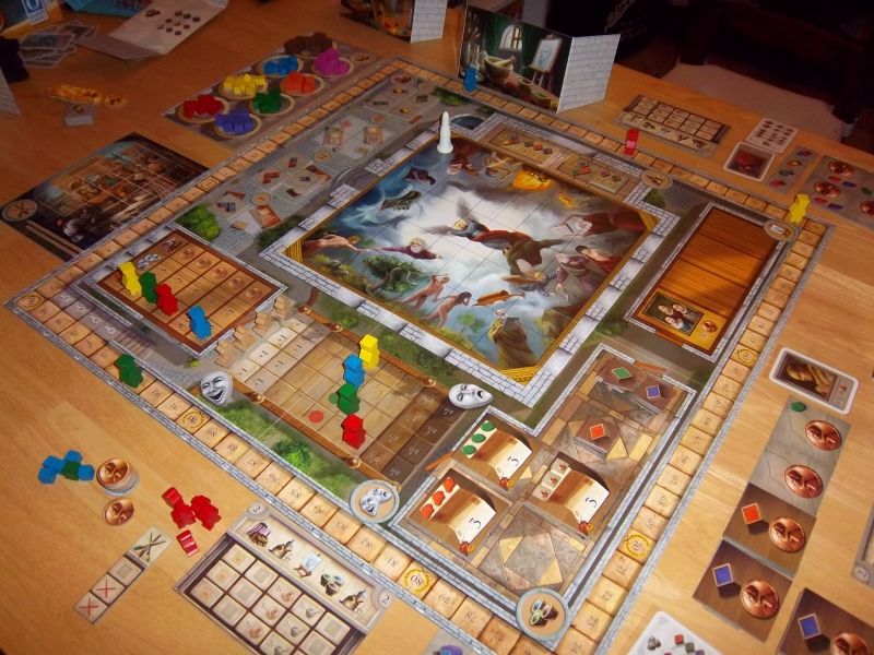 Nous avons super bien bossé : une vue du plateau final et vous voyez on a tout refait. L'évêque doit être content. 