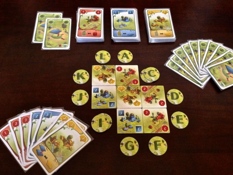 La mise en place pour 3 joueurs