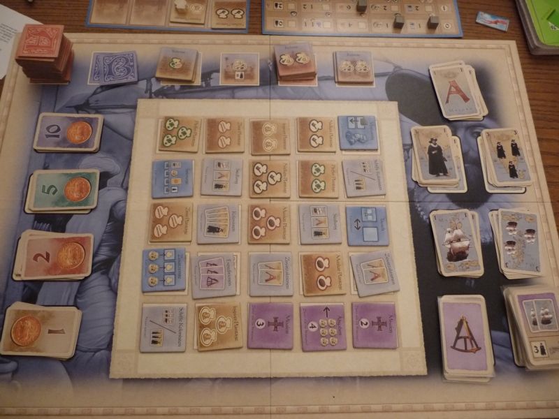 Début de phase B : les tuiles disponibles