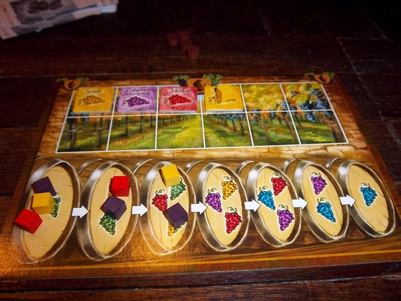 Mon plateau...pas terrible, car la partie est déjà bien avancée.