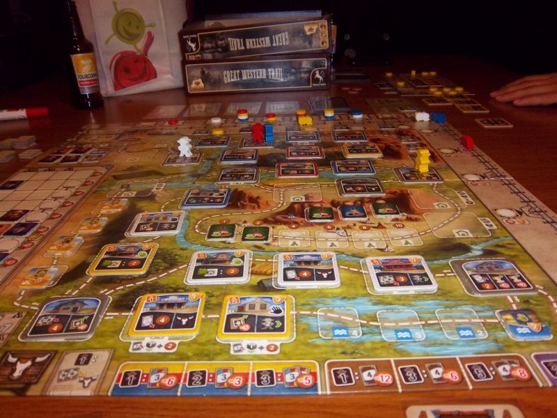 Le plateau en fin de partie...