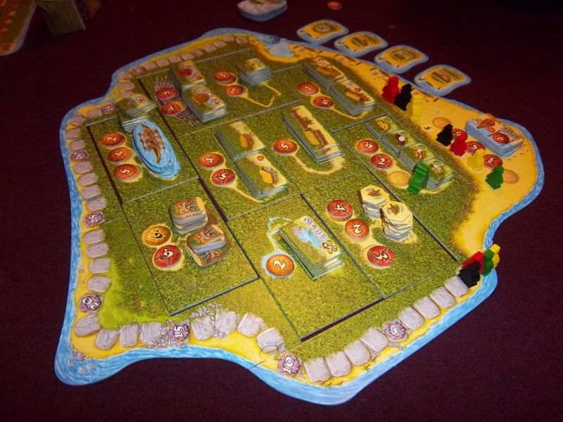 Un généreux premier plateau, puisque un seul jeton coût est parti pour la pêche...