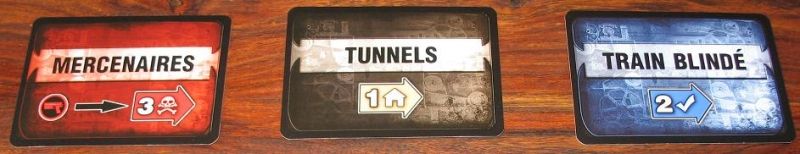 3 couleurs pour 3 actions différentes