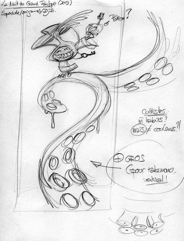 croquis tentaculaire