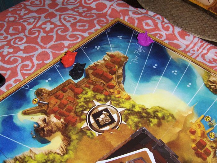 positions de fin de partie, on apercoit cette fameuse case de 7 galions