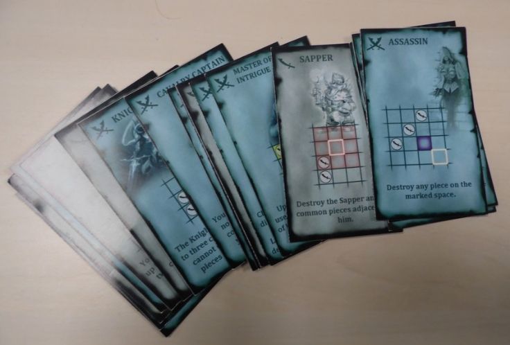 Les cartes du jeu (version prototype)