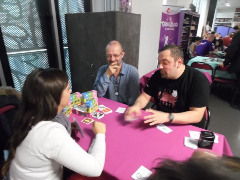 La star du salon, le seul auteur de jeu rencontré...