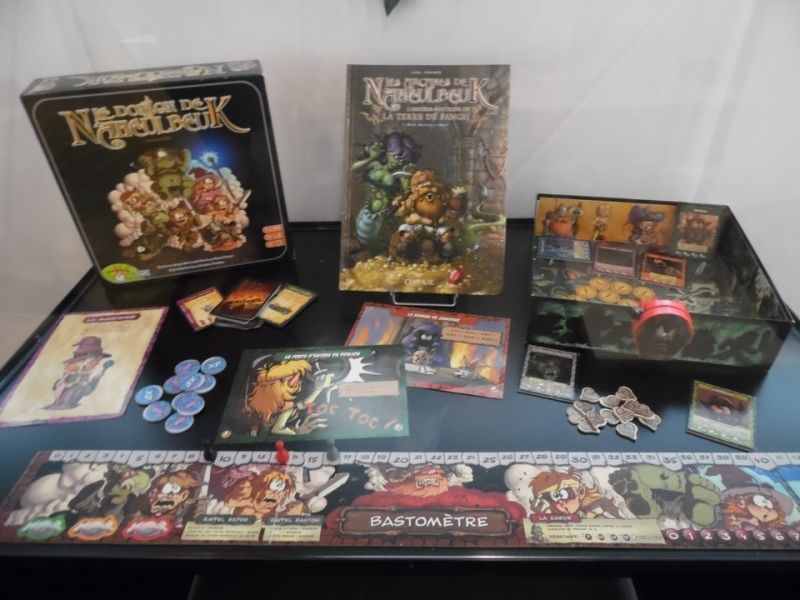 Alors non, Naheulbeuk n'est pas distribué par Iello. Mais au CNJ, il y avait une mise en avant des JdS reprenant l'univers de BD...