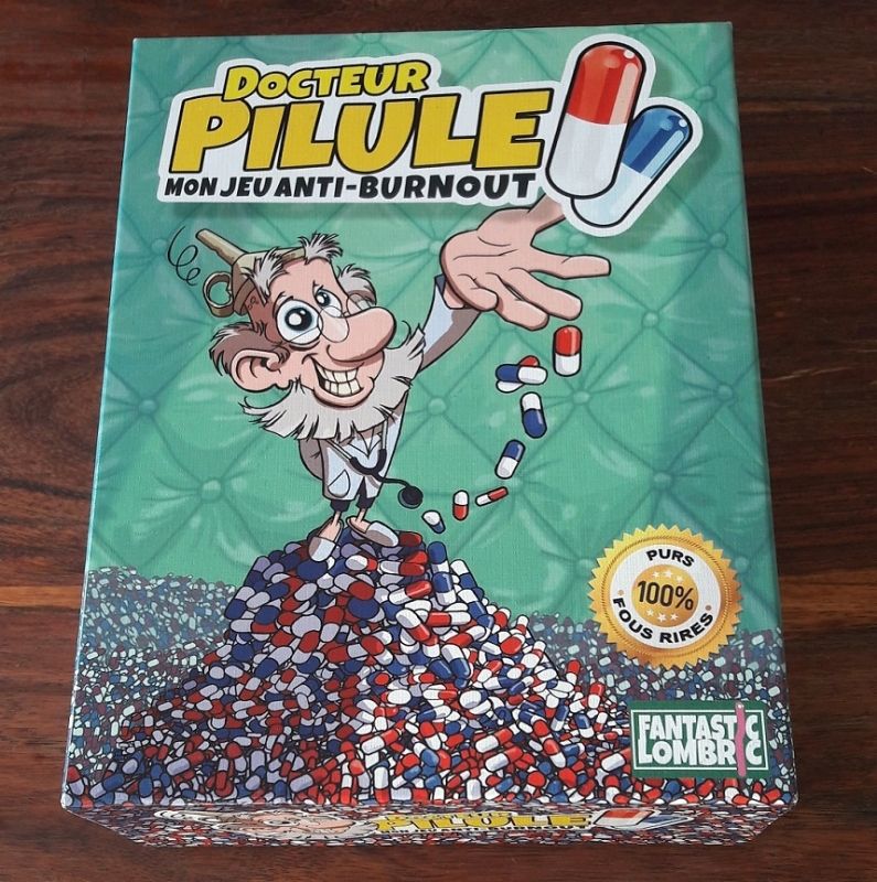 La boite de la Team Pilule est bien sortie avec pour nom d'éditeur Fantastic Lombric !