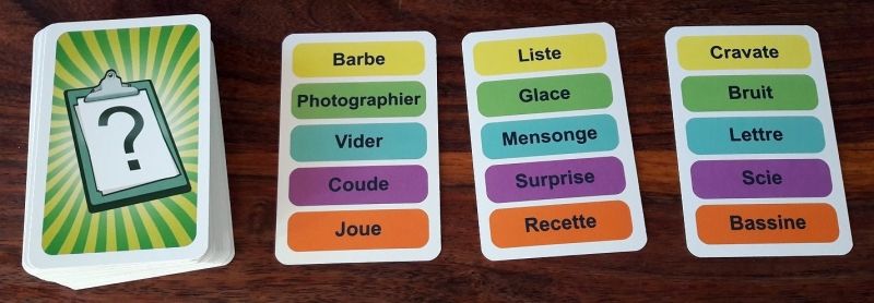 Il y a des mots plus ou moins simples à faire deviner...