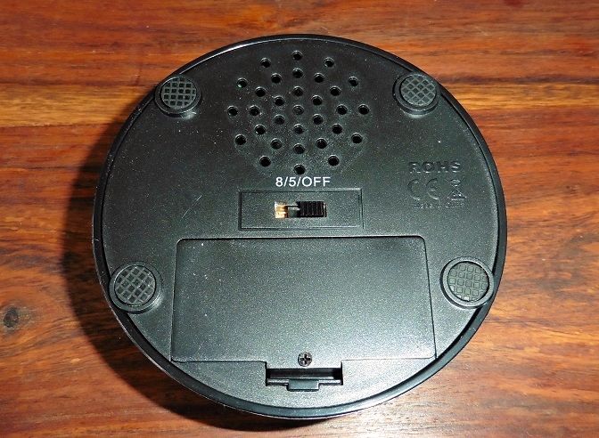 Le reglage du buzzer 5s, 8s ou off