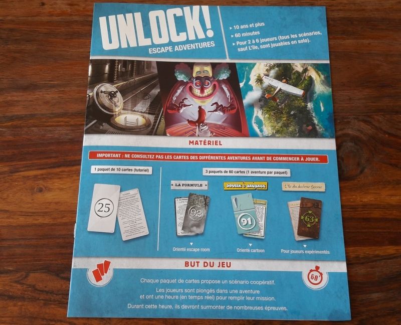 Le livret de règles est très fin