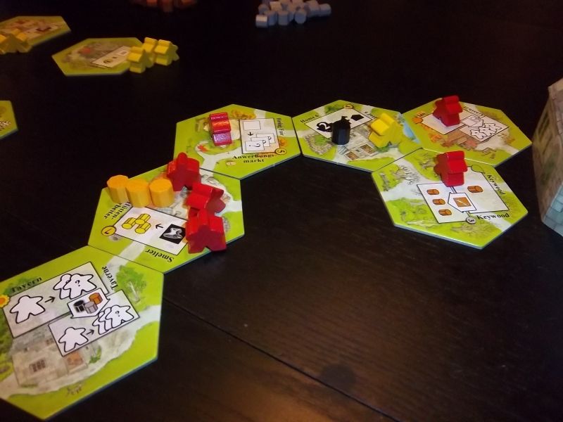 Le village de monsieur Florestan comporte déjà une belle erreur de placement (en haut à droite, eau contre verdure)...Ah bravo monsieur Florestan !