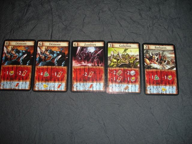 Les tribus qui nous ont attaqué durant la partie.