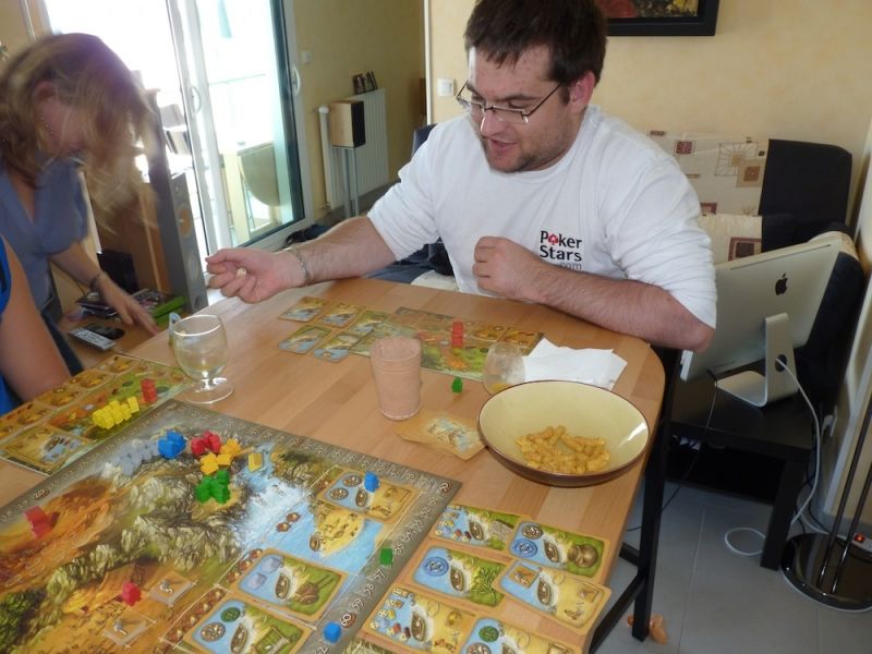 David en pleine action !