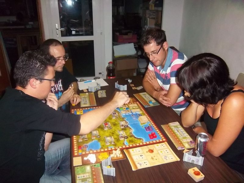 La partie a commencé. Flavien en action...