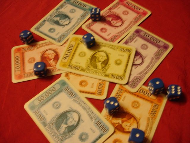 Les gains de Tom avec ses dés bleus !!!