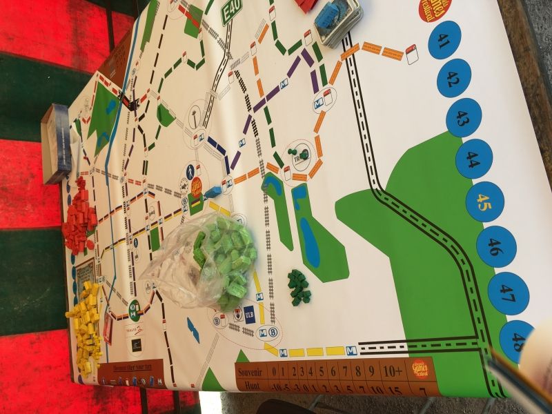 Une carte unique pour les Aventuriers du Rails : Bruxelles