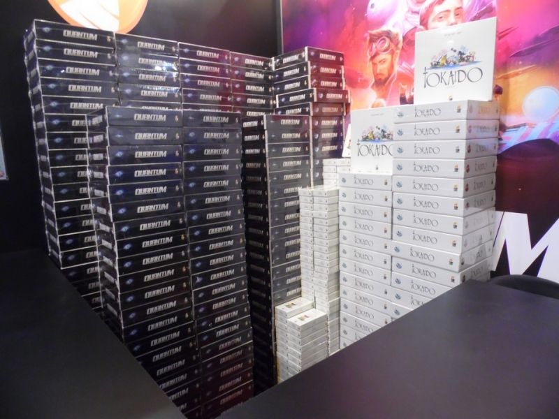 Les Quantum de chez Funforge, qui diminueront les jours suivants à vue d'oeil.