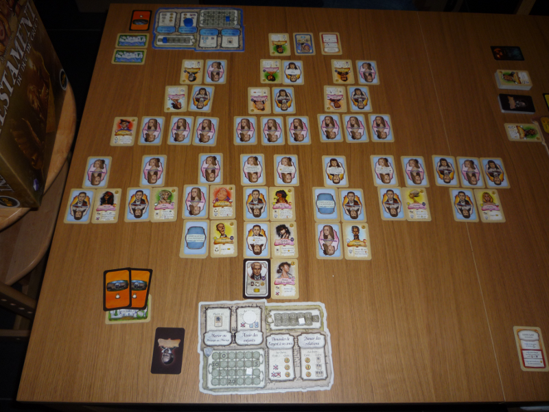 Vu d'ensemble du jeu à la fin de la partie