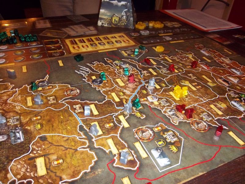 Aperçu du plateau en fin de partie...