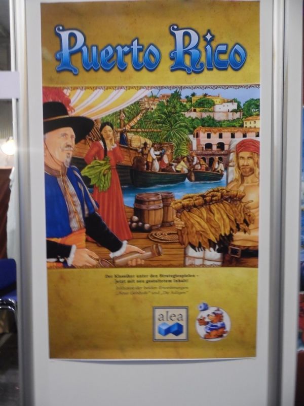 Une affiche surprenante faisant penser à une réédition d'un classique. Sur le stand de l'éditeur, l'illustration des boites était celle que nous connaissons tous.