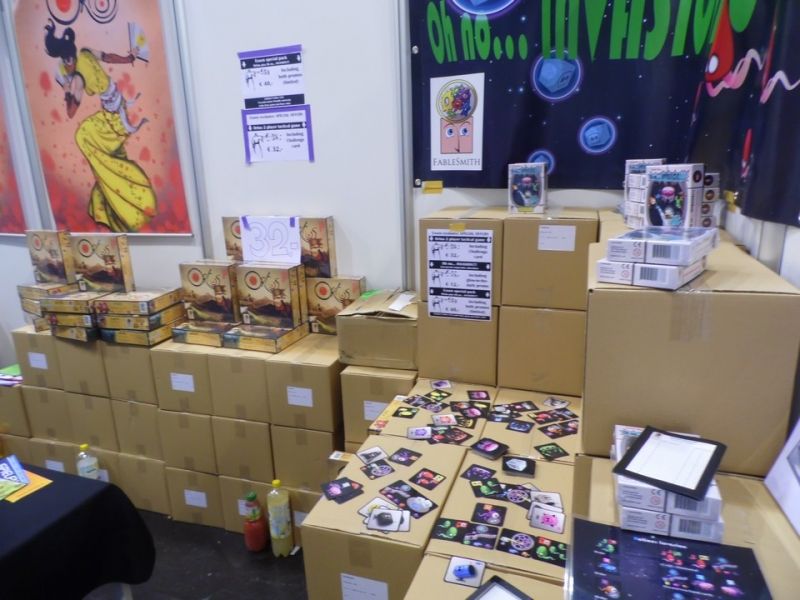 Le stand de l'éditeur...