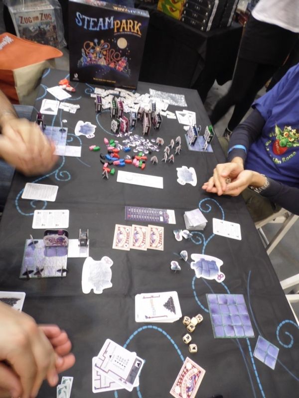 En pleine partie de Steam Park...