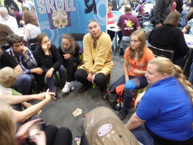 Une partie des Loups Garous de Thiercellieux (oui, un classique qui a déjà fait de nombreux "Essen"...).