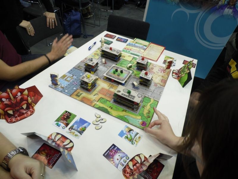 Une partie de Rampage en cours.